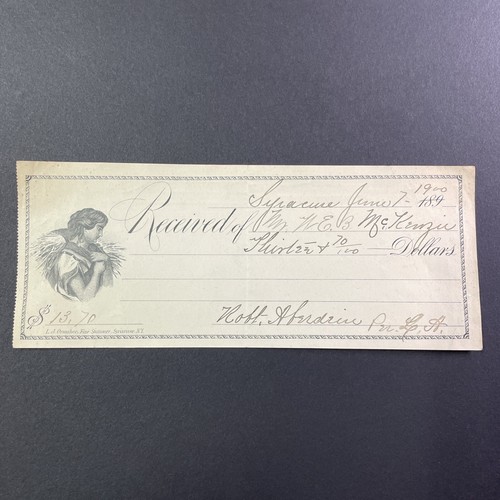Antico assegno bancario 1900