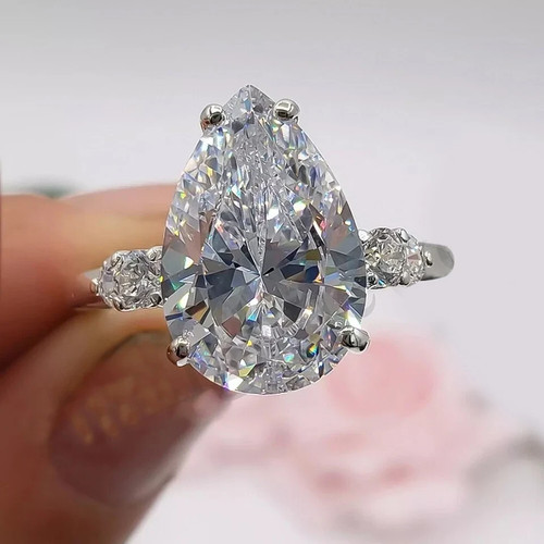 Anello fidanzamento argento - di,