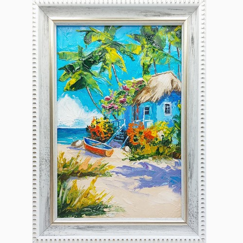 Dipinto olio spiaggia