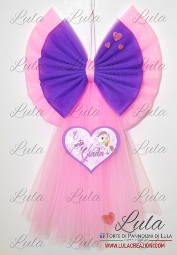 Fiocco nascita tulle - fiocco, in