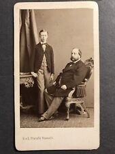 VeryRare Cdv duc de Parme avec comte de Chambord photo Vianelli Venezia 1865c