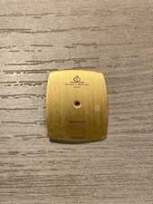 Quadrante per orologio Baume et Mercier Baumatic, dorato, rettangolare, 20mm