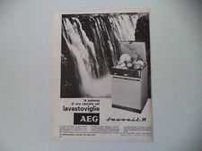advertising Pubblicità 1965 LAVASTOVIGLIE AEG FAVORIT R