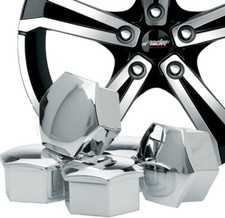 CBC KIT 21 COPRIBULLONI COPRI BULLONI CROMATI by SIMONI RACING DA 19