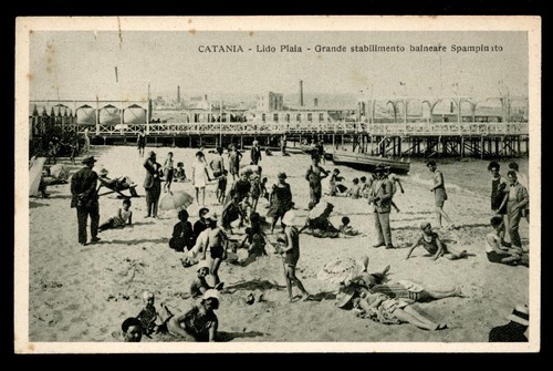 Cartolina catania lido plaia - cartolina,