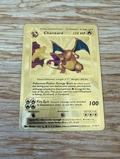 Pokemon Charizard 120HP Gold