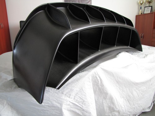 Spoiler posteriore carbonio - posteriore,