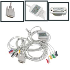 Applicare a Nihon kohden Cardiofax Q,1350 ECG-9110 Grabber 10 cavi cavo ECG/EKG