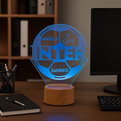 Lampada led pallone - pallone, inter