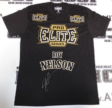 Camicia Walkout firmata Roy Nelson UFC 159 PSA/DNA COA Big Country MMA Elite Medium