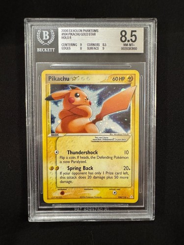 Pikachu gold star holon - ex,