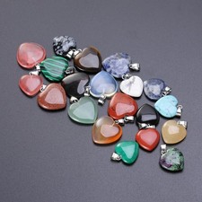  20 Pcs Heart Shape Pendant Collana Ciondolo Cuore Ciondoli Forma Di Sospensione