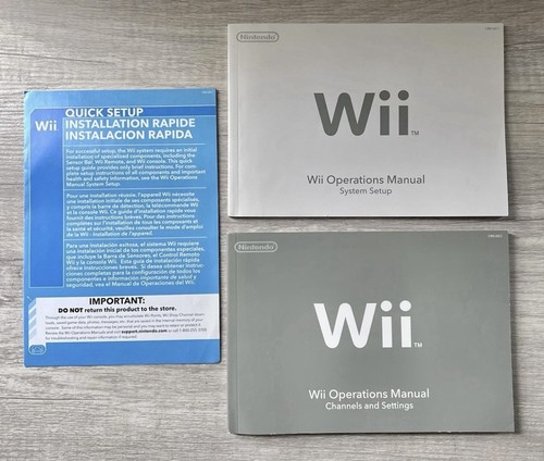 Console nintendo wii - nintendo, manuali