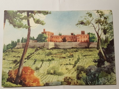 Cartolina illustrata castello - cartolina,