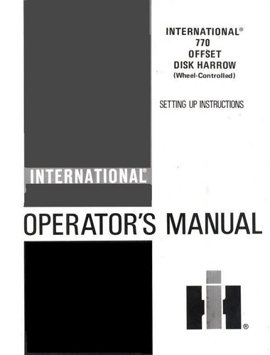 Manuale operatori erpici - erpici, a