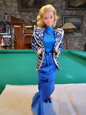 Barbie vintage + vestito moda alta moda #3278 blu reale 1986 bambola Mattel