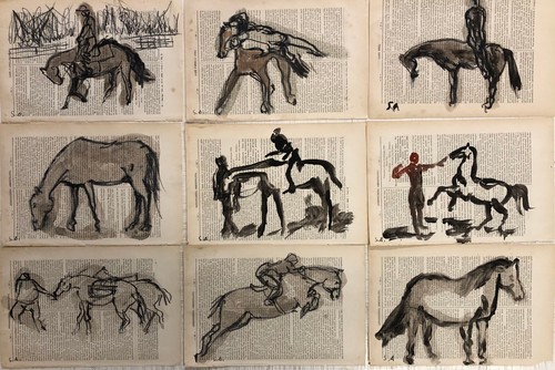 Disegni pastello e china - ,
