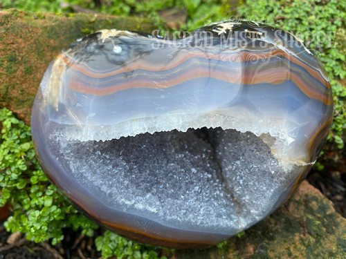 Agata cristallo druzy cuore - druzy,