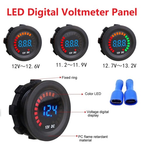 Voltmetro digitale led - led, dc12v