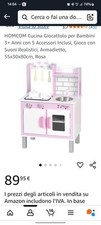 HOMCOM Cucina Giocattolo per