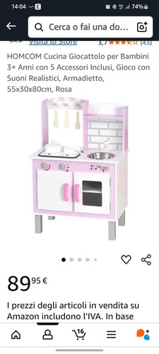 Homcom cucina giocattolo - homcom, per