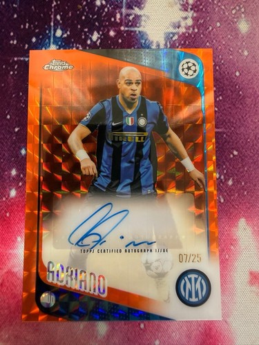 Adriano auto topps - topps, cromo