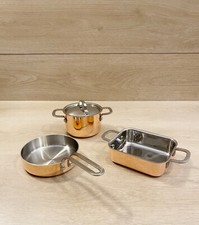 Batteria Di Pentole Luxor Kasanova 4 Pezzi In Rame Alluminio Acciaio Con Coperch