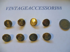 8 bottoni stemma vintage in