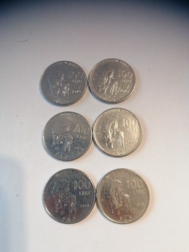 Lotto monete 1979 fao - 6, 100