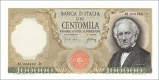 Italia - Lire 100.000 -3/7/67