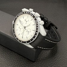 Black + White Watch Strap for