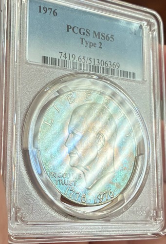 1976 eisenhower ike pcgs - eisenhower, ms65