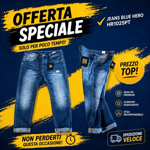Jeans uomo slim fit denim - slim,