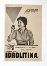 Pubblicita' Idrolitina Gazzoni Acqua Da Tavola Advertising Vintage 1955(F2)