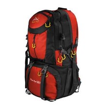 Zaino da Trekking 50 Litri Multifunzionale Resistente allâAcqua Rosso GF80762