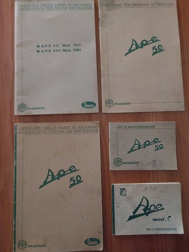 Piaggio set cataloghi - piaggio, e