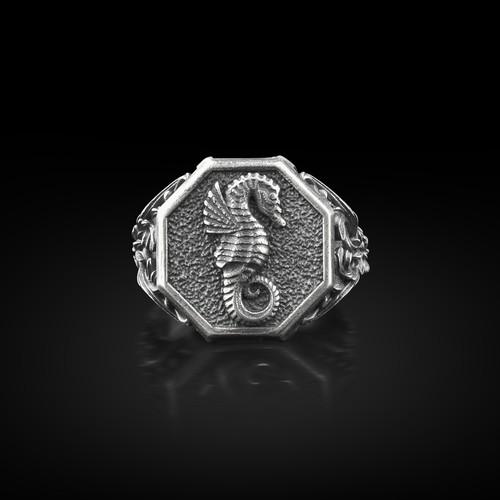 Anello uomo argento - in,