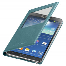 Custodia Flip Cover S-view Samsung Galaxy Note 3 EF-CN900BL Azzurro