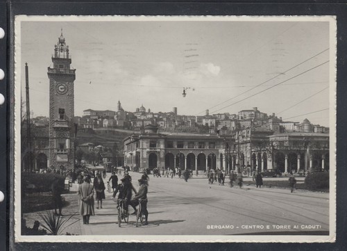 Cartolina bergamo centro - bergamo,