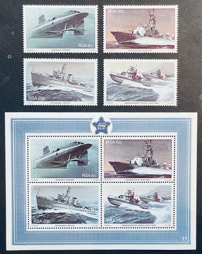 Set francobolli navi - set, sudafrica