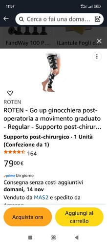 Ginocchiere ortopediche post - ortopediche,