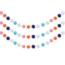 3 pezzi palline ghirlanda pom