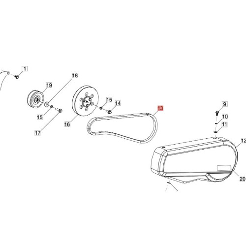 Cinghia motocoltivatore efco - motocoltivatore,