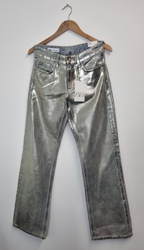 Jeans zara silver shimmer vita - zara,