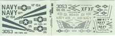 US NAVY TONED DOWN F-4N, A-7E, F-18A 1/72 DECALS SCALE AIRCRAFT MODELLING
