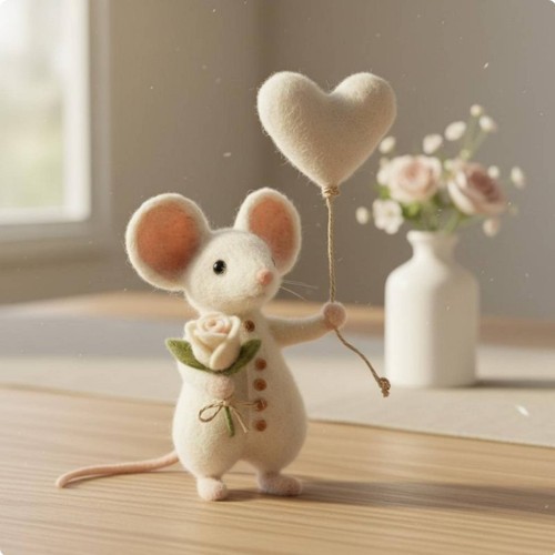 Topolino con palloncino - con, a