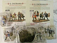 SOLDATINI MEDIEVALI DIORAMA COMBATTIMENTO ROMANO BARBARICO HOBBY & WORK