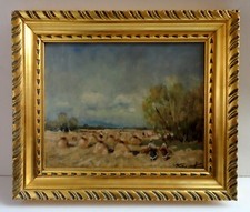 Pittore IVAN KARPOFF (Novecerkassk 1898 - Milano 1970)  “ RACCOLTA del GRANO “