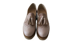 scarpe donna francesine con zeppa rosa taglia 36 vera pelle