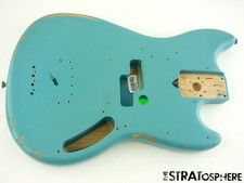 CORPO BASSO Fender JMJ Road Worn Mustang, ricambi Nitro Daphne blu.